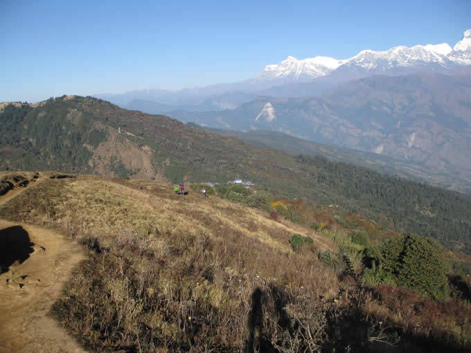 View from Happy Hill over Ghorepani